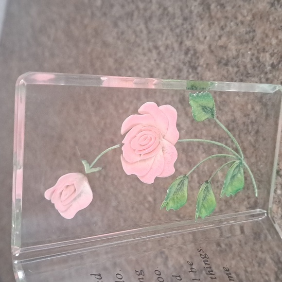 MOTHER'S PINK ROSE PLAQUE - Picture 3 of 3